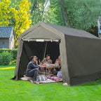 ADVANCE OUTDOOR 10X10 ft Heavy Duty Outdoor Patio Portable Canopy Storage - Image 8