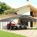 EBE 20' x 20' Outdoor Carport, Heavy Duty Metal Carports by EBE