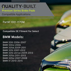 Premium Semi-Metallic Rear Brake Pads Compatible - Image 3