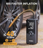 Tire Inflator Portable Air Compressor, 150PSI Air Pump - Image 2