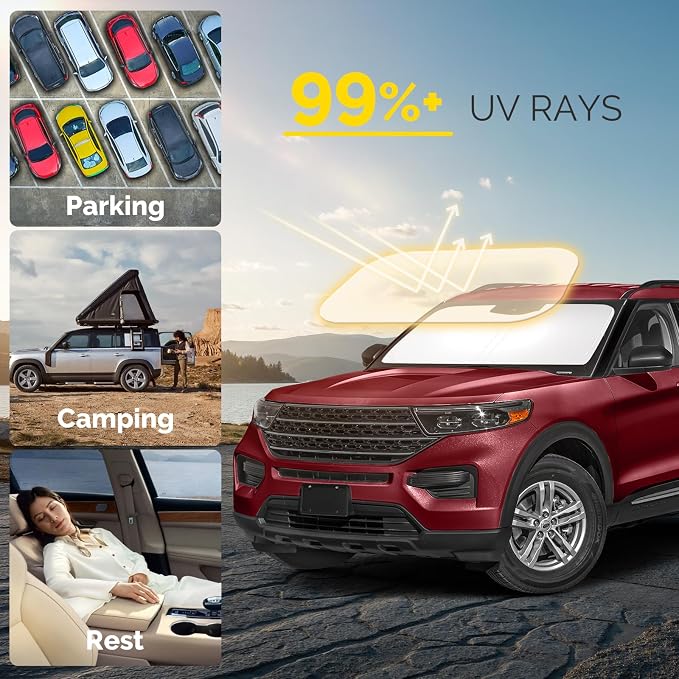 Car Windshield Sun Shade Compatible - Image 2