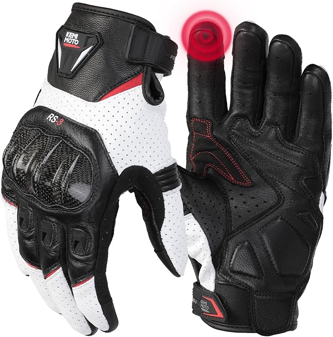 KEMIMOTO Sheepskin Leather Motorcycle Gloves by kemimoto