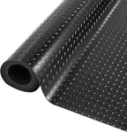 Garage Floor Mat, 16.4x3.2FT Diamond Plate Rubber Flooring Roll, PVC Non-Slip by KUJIBGY