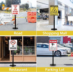 Parking Sign Stand with Base - Image 9