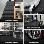 Garage Floor Mat, 16.4x3.2FT Diamond Plate Rubber Flooring Roll, PVC Non-Slip - Image 5