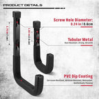 SEDY Heavy Duty Garage Storage Hooks: 4-Piece 6" & 3" Wall Mount J Utility - Image 5