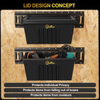 2 Pack E-Track Basket Storage Bin - Image 4