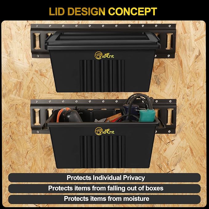 2 Pack E-Track Basket Storage Bin - Image 4