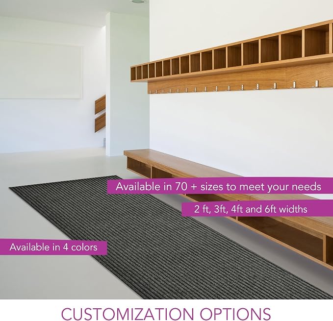 iCustomRug Spartan Weather Warrior Indoor/Outdoor Utility Ribbed Carpet Runner - Image 8