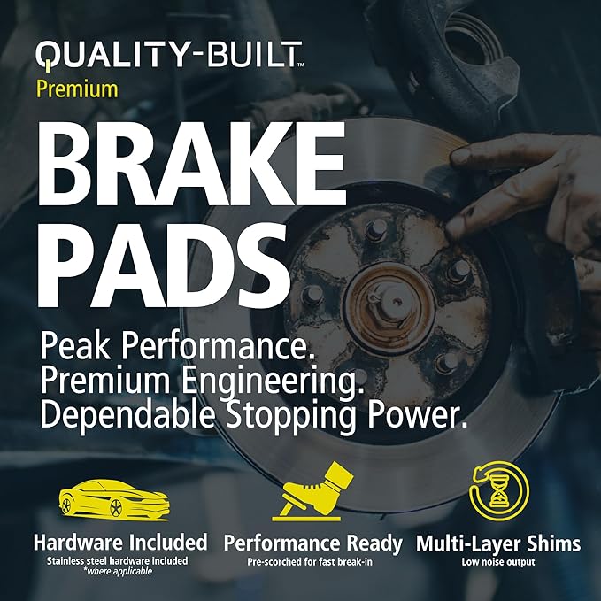 Premium Ceramic Front Brake Pads Compatible - Image 4