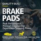 Premium Ceramic Front Brake Pads Compatible - Image 4