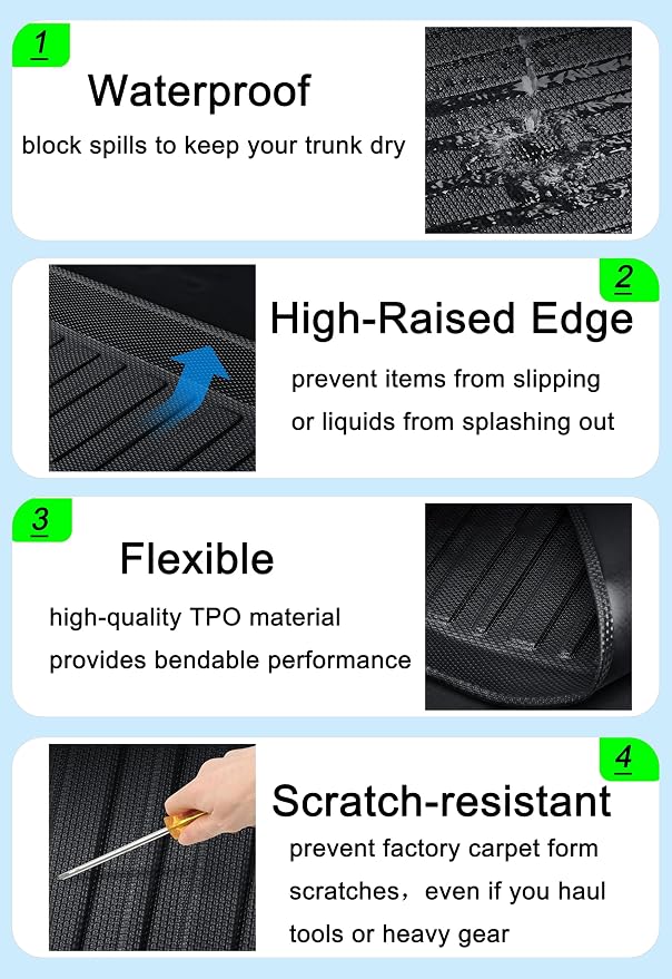 CRV Floor Mats Compatible with 2023-2026 Honda CR-V，All Weather Protection - Image 4