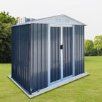 6x4 FT Outdoor Storage Shed, Metal Garden Shed - Image 6