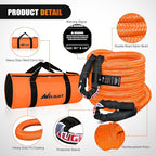 Nilight Kinetic Recovery Rope 33000 LBS 1" x 30ft Snatch Strap Heavy Duty - Image 3