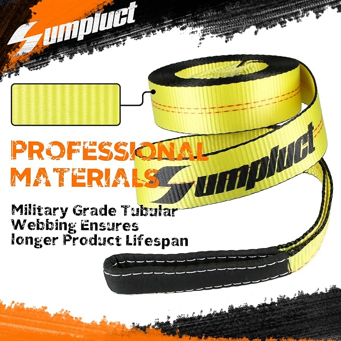 Recovery Tow Strap 2in X 20ft Heavy Duty 20, 000 lbs Break Strength, Use - Image 4