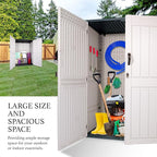 Outdoor Storage Cabinet, 52 Cu ft Resin Storage Box - Image 9