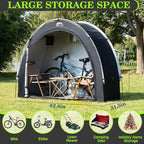 Happy Travel Bike Storage Tent Shed, Outdoor Waterproof Bicycle Covers Shelter - Image 2
