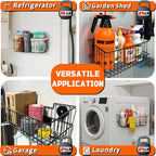 ULIBERMAGNET Magnetic Baskets, Large Capacity Metal Wire Mesh Basket Holder - Image 3
