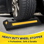 Car Parking Stopper – 2PCs Heavy Duty Rubber Curb Car Stop - Image 5