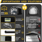 Happy Travel Bike Storage Shed Tent, Outdoor Portable Bicycle Storage Sheds - Image 2