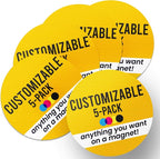 Magnet Me Up Customizable 30 Mil Round Magnet- 6”, 5 PK Weatherproof Car Magnet by MagnetMeUp