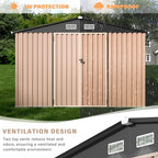 6x8 FT Metal Storage Sheds Outdoor, Metal Tool Shed - Image 4