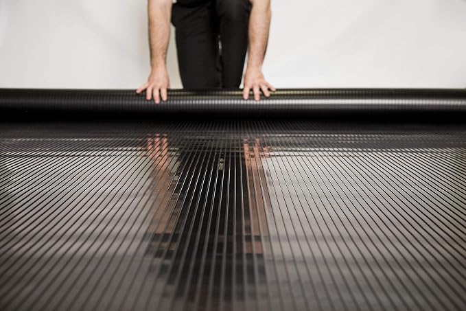 G-Floor Garage Flooring 5' x 10' Midnight Black Ribbed Channel Vinyl Protector - Image 6