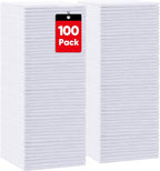 HOMEXCEL White Shop Towels 100 Pack, Reusable Microfiber Towels by HOMEXCEL