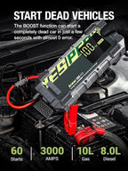YESPER Car Jump Starter, 3000A Peak Portable Jump Starter - Image 3