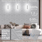 8 Pack Self-Adhesive Soundproof Wall Panels, 1.2lb/ft³ High Density, Thicker - Image 5