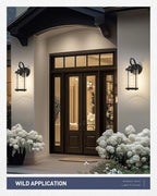 kudos Porch Lights Outdoor, 15.8 inch Large Cylinder Wall Light, E26 Sockets - Image 5