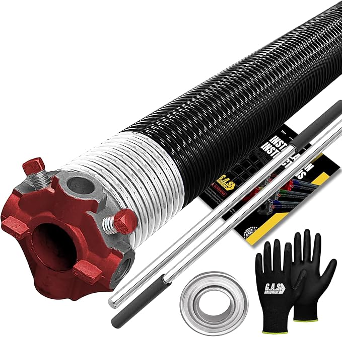 Garage Door Torsion Spring 218x1.75x24 Includes 1” Steel Bearing, Non-Slip by GASHardware