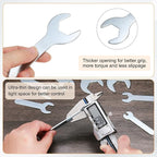HARFINGTON 10pcs Small Wrench 24x120x2.3mm Metric U-Shaped Single Open Ended - Image 5