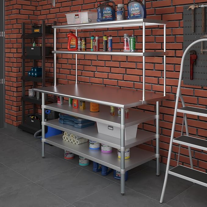 Amgood 30" x 60" Stainless Steel Work Table - Image 7