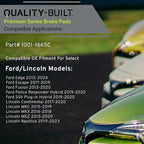 Premium Ceramic Rear Brake Pads Compatible - Image 3