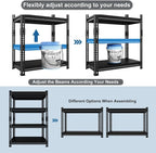 40" W Garage Shelving Heavy Duty，1800LBS Loads Metal Shelving Units and Storage - Image 5