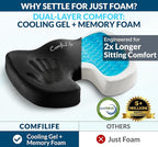 ComfiLife Premium Gel & Memory Foam Seat Cushion – Doctor Recommended Office - Image 2