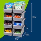 Plastic Containers for Organizing and Storage Bins for Closet, Garage or Pantry - Image 4
