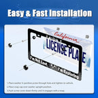 Funny License Plate Frame I'm Not Lost I'm Exploring License Plate Stainless - Image 3