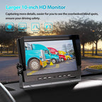 Fookoo Ⅱ 10" 1080P Wired Backup Camera System Kit - Image 2