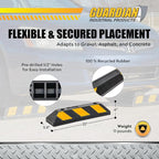 Guardian Heavy Duty Rubber Parking Curb - Image 2