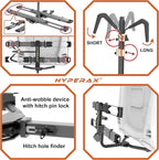 HYPERAX Patented Lift Assisted Volt Lift RV Rated Hitch Mounted 2 E Bike Rack - Image 4