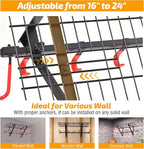 PLKOW Wall-Mounted Ski Rack, Skis Storage Rack - Image 6