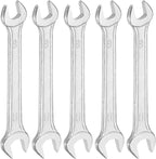 HARFINGTON 5pcs Double Open End Wrench 9mm x 11mm Metric 15 Degree Offset Angle by HARFINGTON