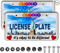 Automotive Exterior Accessories Multicolor License Plate Frames Autism It’s by Unknown