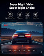 REDTIGER Dash Cam Front Rear, 4K/2.5K Full HD Dash Camera - Image 3