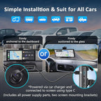 Apple carplay & Android Auto, Wireless Double din 10.26 inch Dash Cam - Image 5