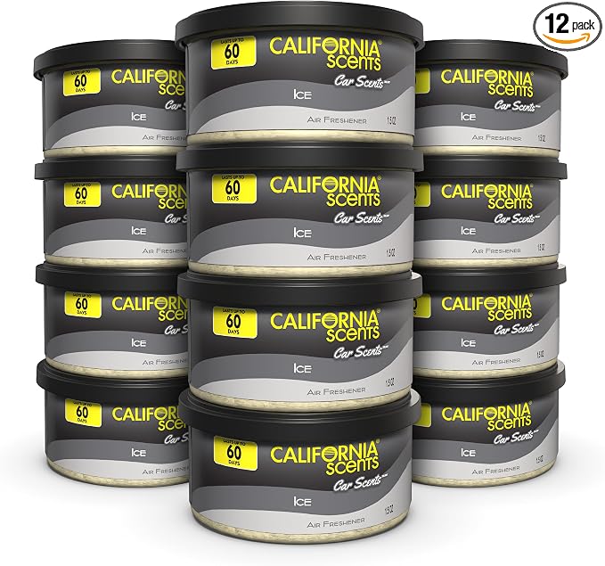 California Scents Car Freshener Can, Odor Neutralizer, Ice Scent by CaliforniaScents