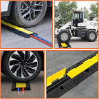 2 Channel 3 Pack Cable Protector Ramp Traffic Wire and Hose Ramp Cord Cover - Image 8