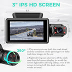 Dual Dash Camera for Cars, Dash Cam Front and Inside, 1440P Dashcam Front + - Image 6